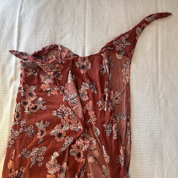 Free People Sunray Sarong Floral Midi Skirt Size 10 - Picture 10 of 12